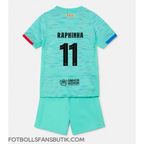 Barcelona Raphinha Belloli #11 Replika Tredje Tröja Barn 2023-24 Kortärmad (+ Korta byxor)